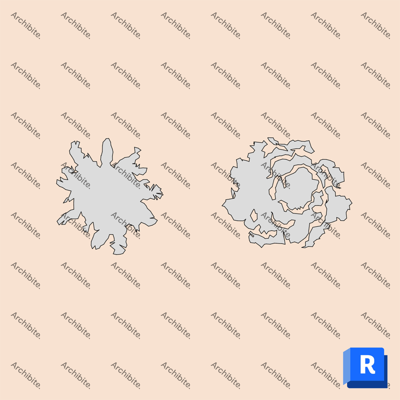 Detail Item Conifer Trees Plan