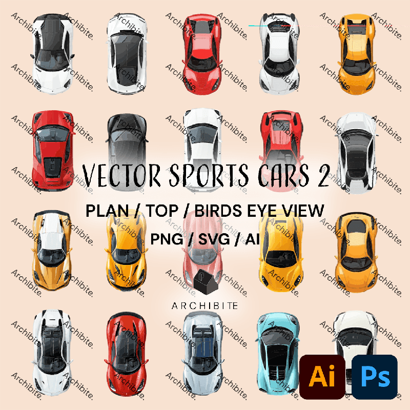 Vector Plan Sports Cars 2 - Main Image