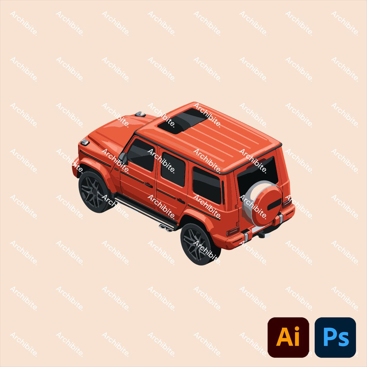 Vector Cutouts - Isometric Cars