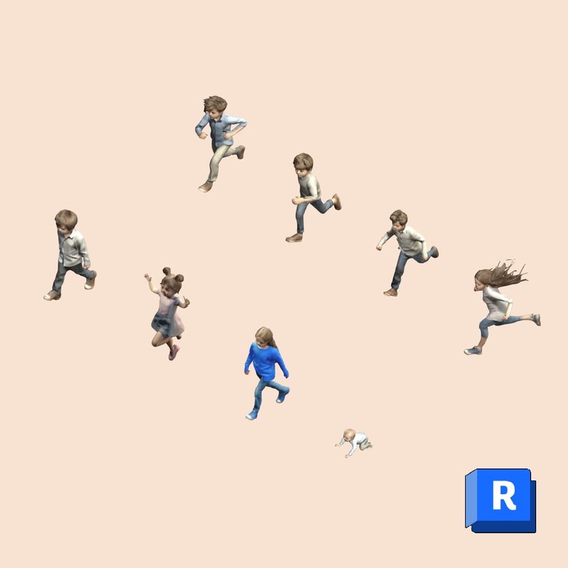 Revit Entourage Kids Textured - Main Image