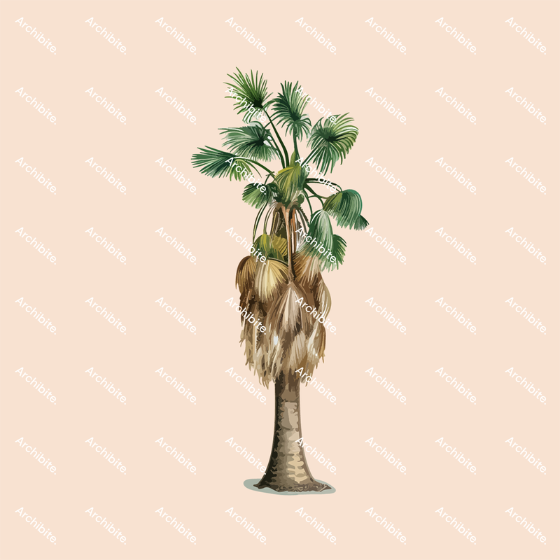 Vector Palm Trees Elevation