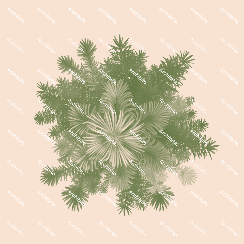 Photoshop Brushes Conifer Trees Plan
