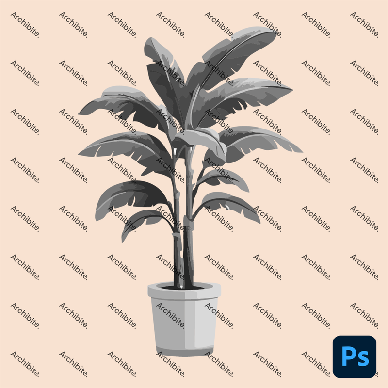 Photoshop Brushes House Plants Elevation 2