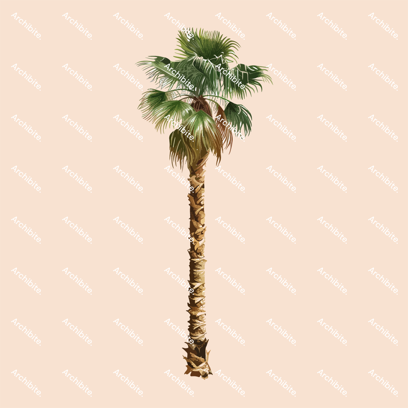 Vector Palm Trees Elevation