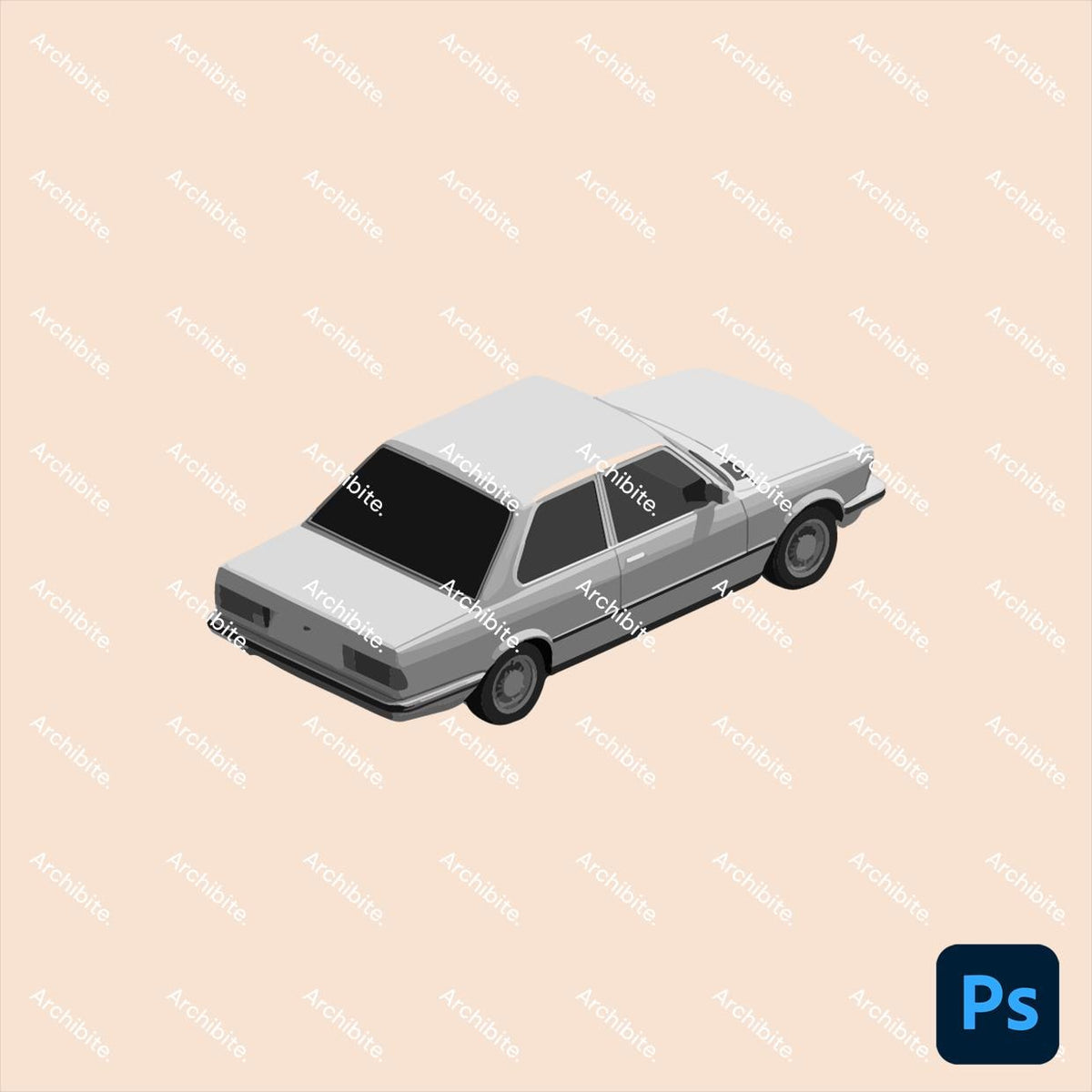 Photoshop Brushes - Isometric Cars