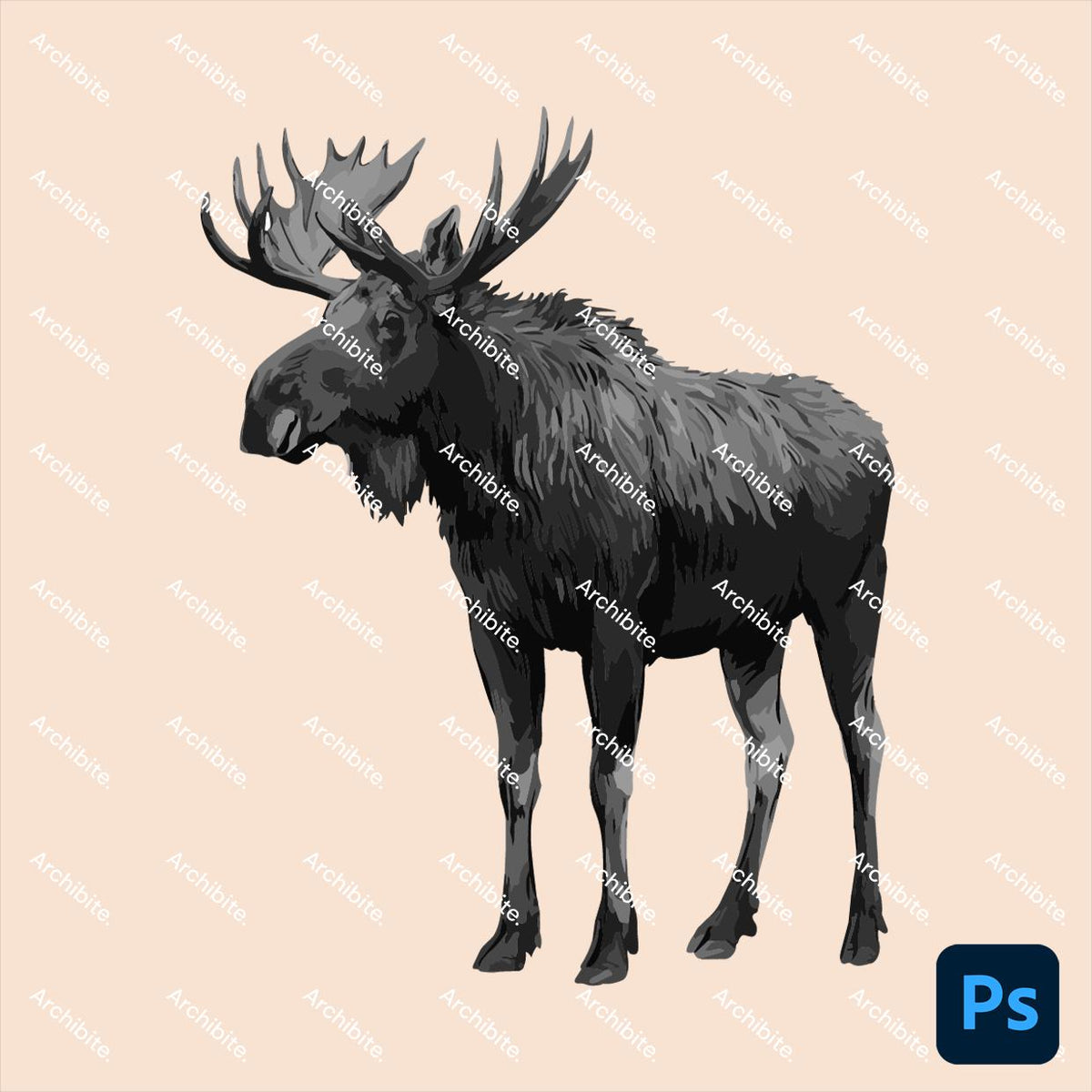 Photoshop Brushes - Nordic Forest Animals Elevation