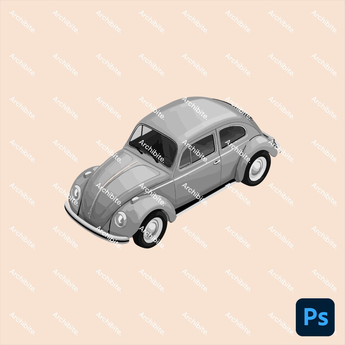 Photoshop Brushes - Isometric Cars
