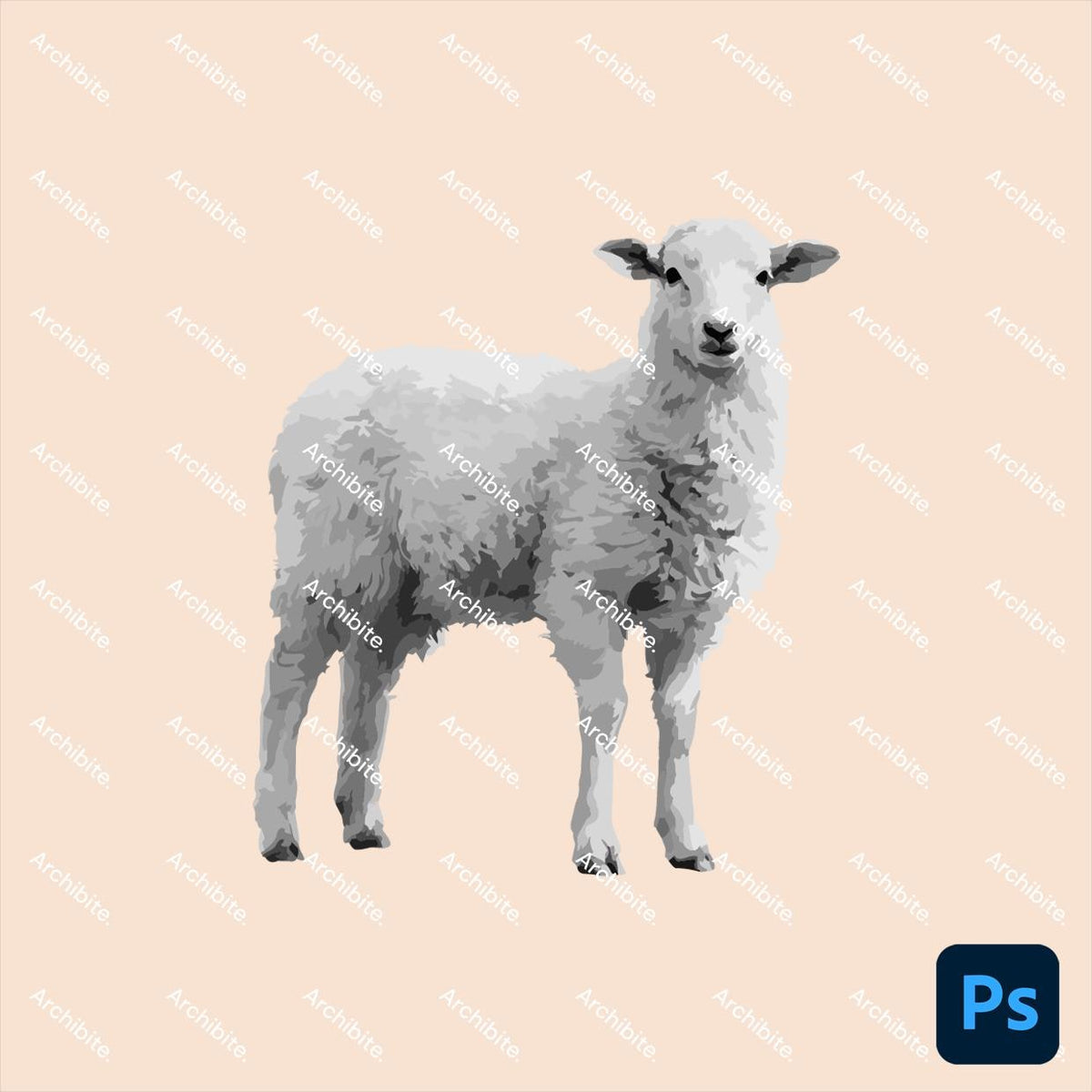 Photoshop Brushes - Farm Animals Elevation
