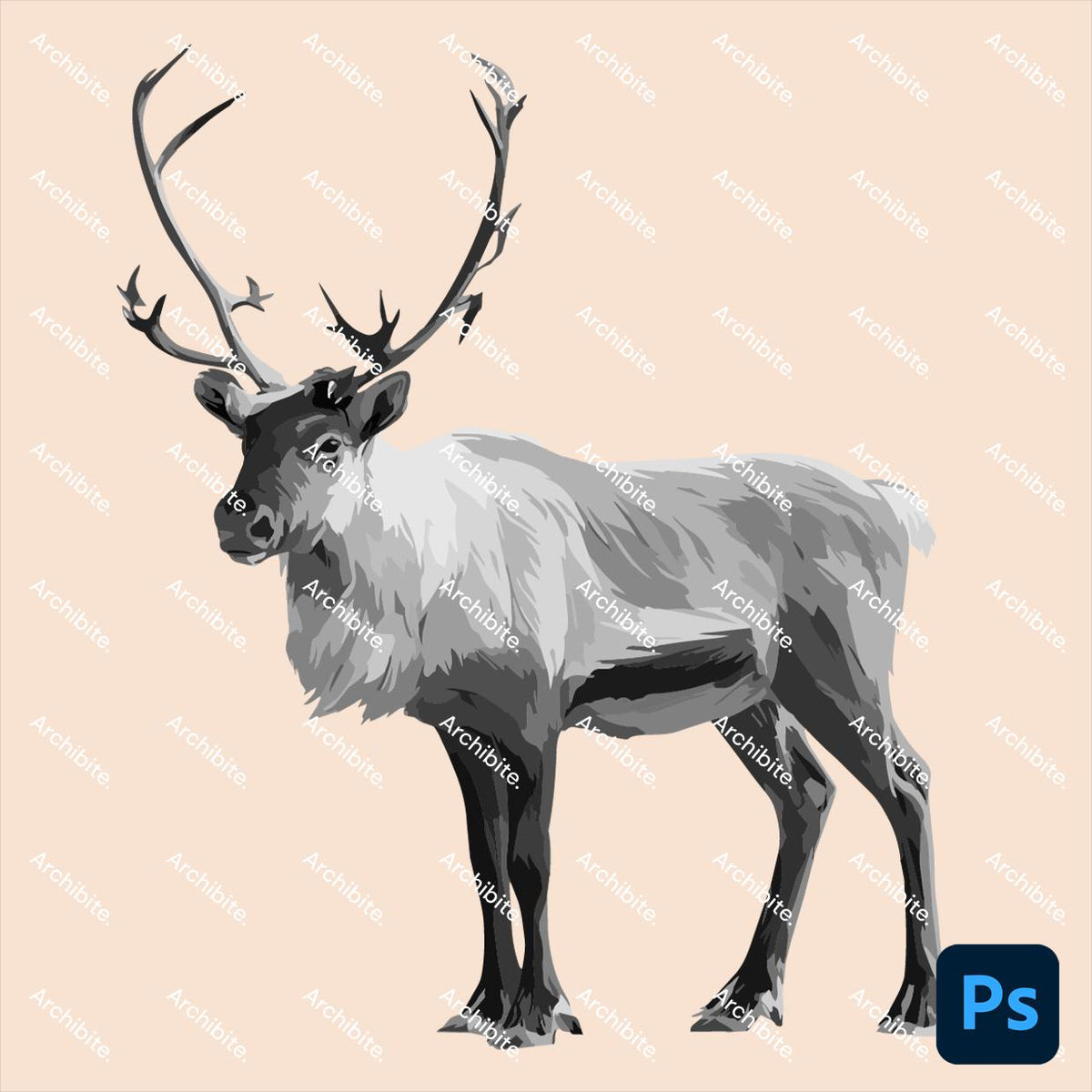 Photoshop Brushes - Nordic Forest Animals Elevation