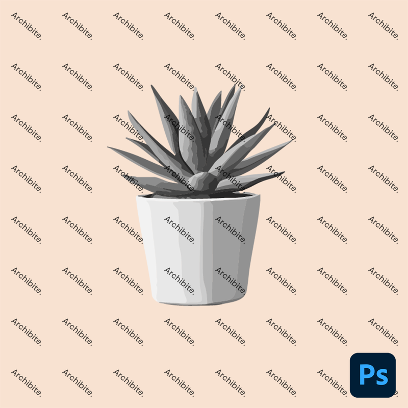 Photoshop Brushes House Plants Elevation 2