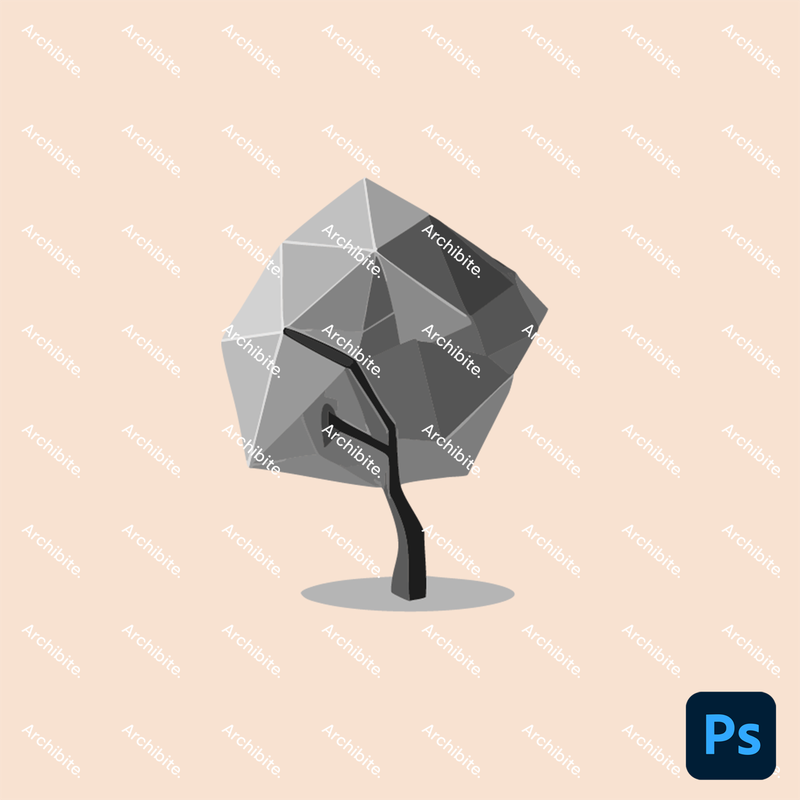 Photoshop Brushes Polygon Trees Elevation 2
