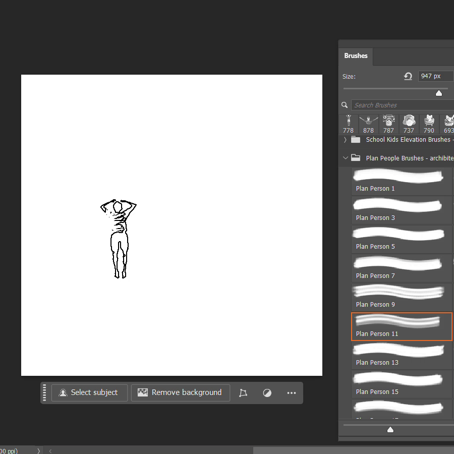 PS Brushes Plan People