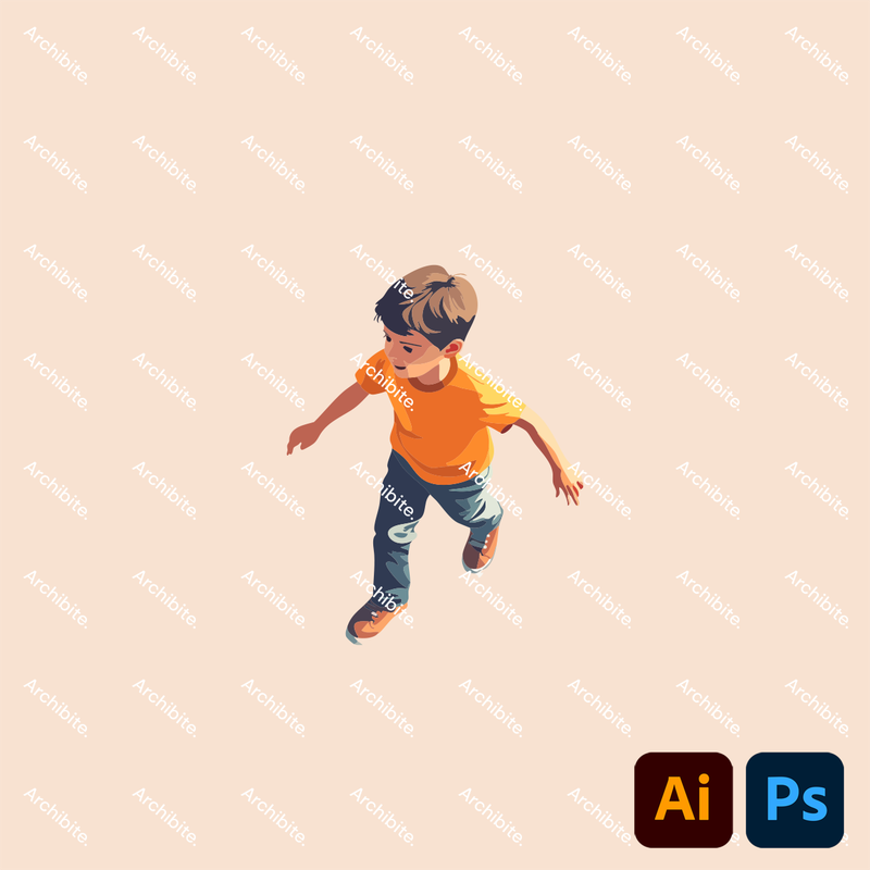 Vector Isometric Kids