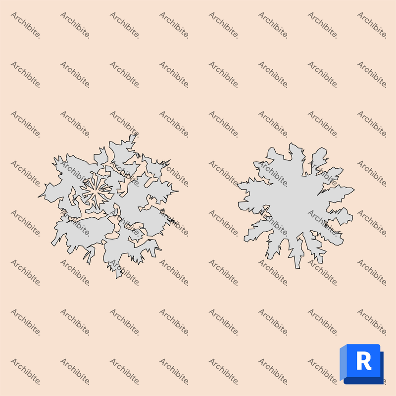Detail Item Conifer Trees Plan