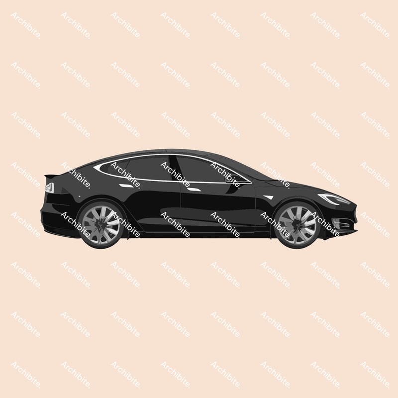 Photoshop Brushes Tesla Cars Elevation