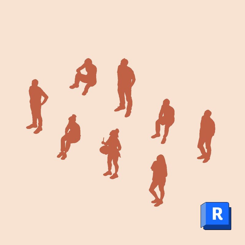 Revit Entourage Casual People Simple