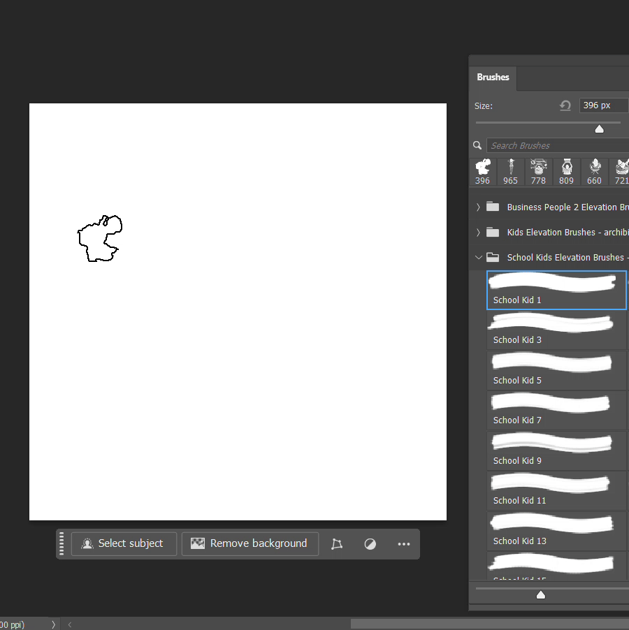 Photoshop Brushes School Kids