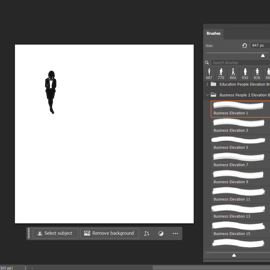 Photoshop Brushes Business People 2