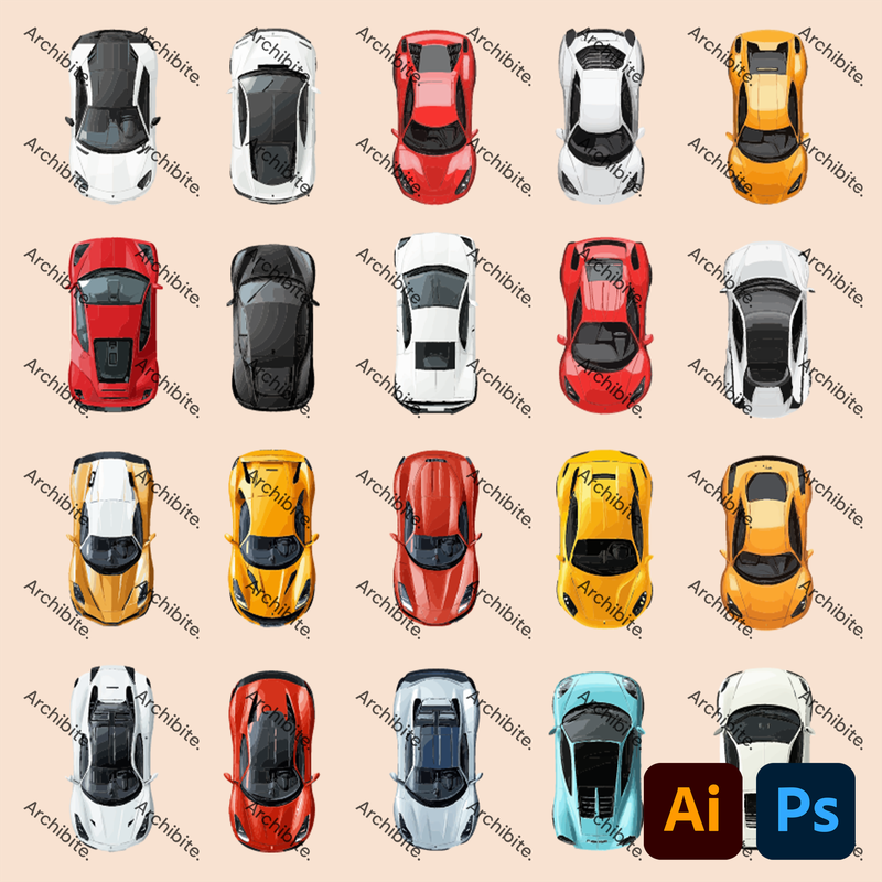 Vector Plan Sports Cars 2