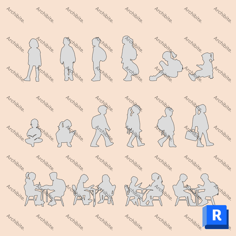 Revit Detail Item People Megapack