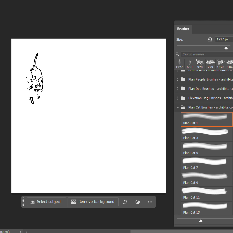 PS Brushes Plan Cats