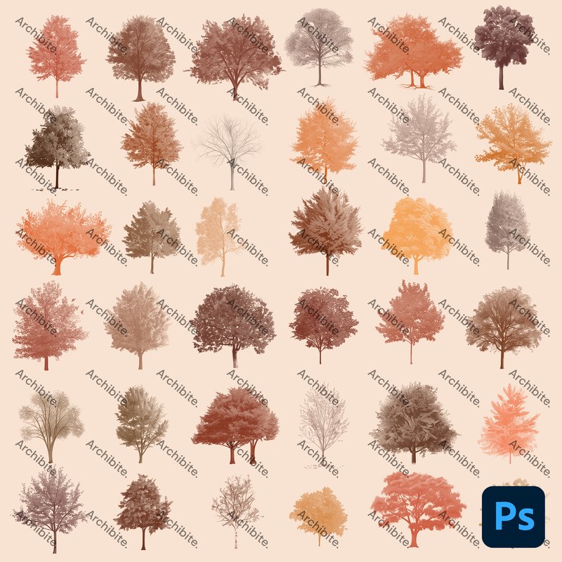 Photoshop Brush Trees Megapack