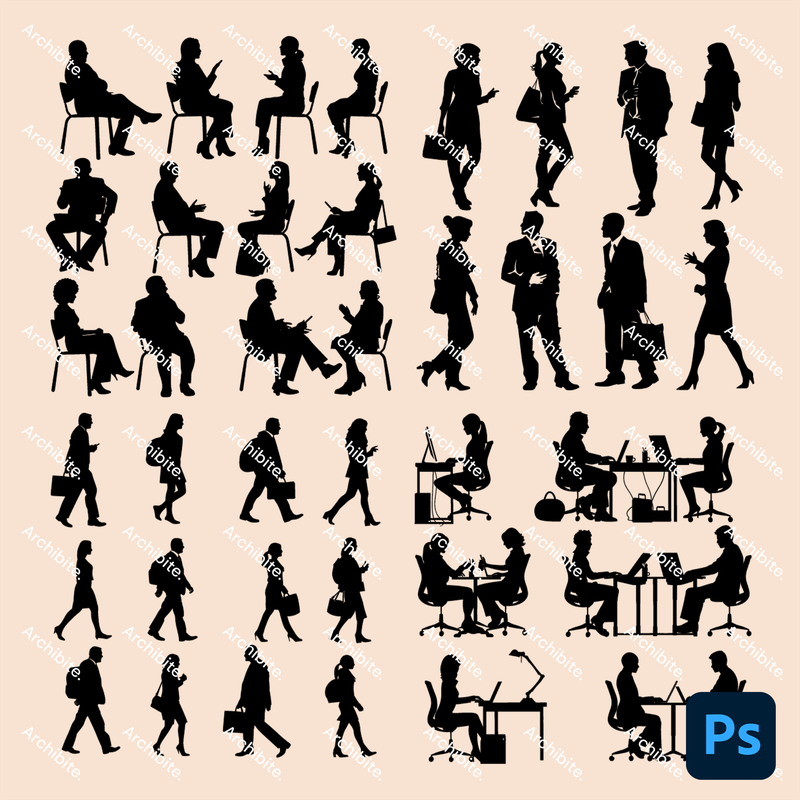 Photoshop Brushes Business People