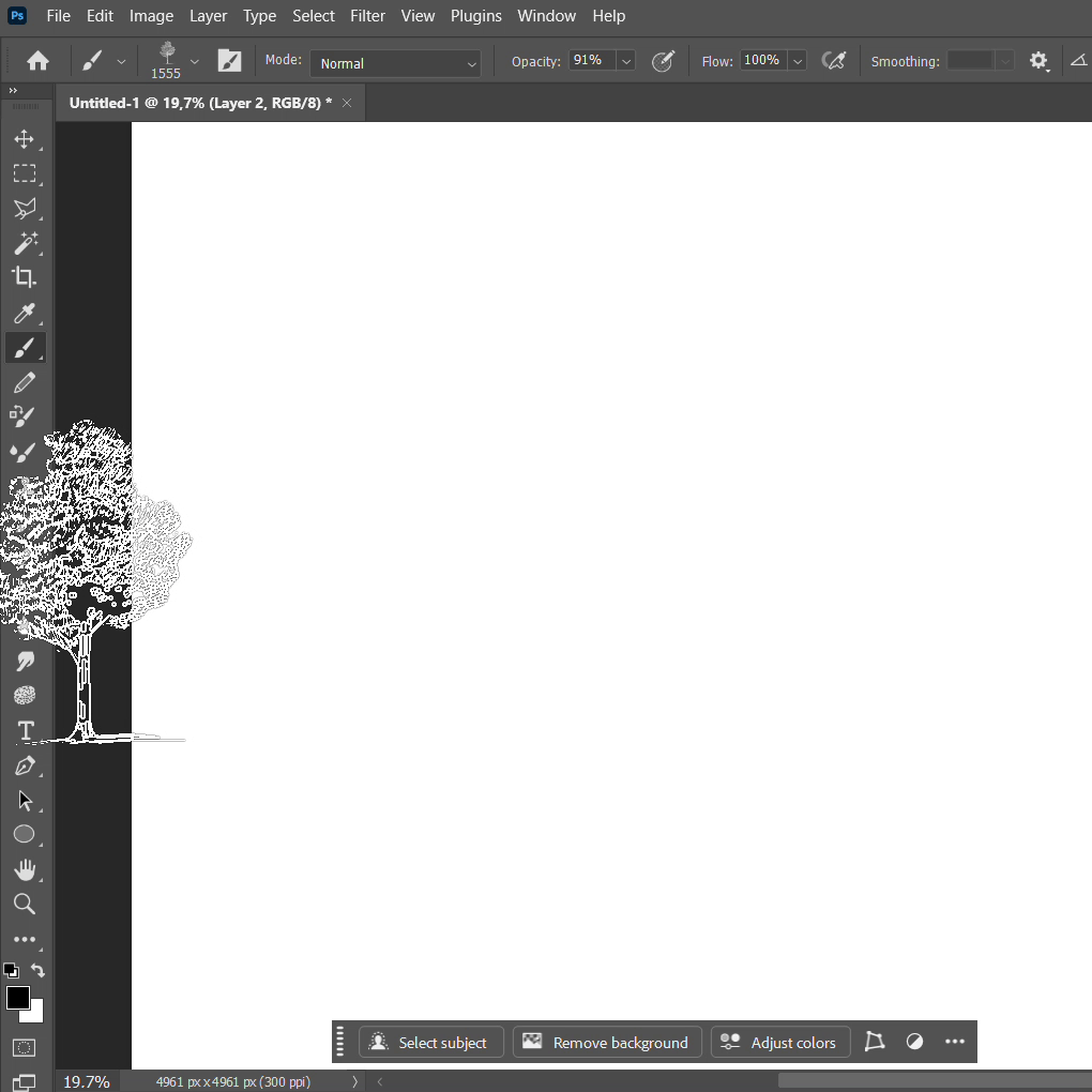 Photoshop Brushes Hand Drawn Trees Elevation
