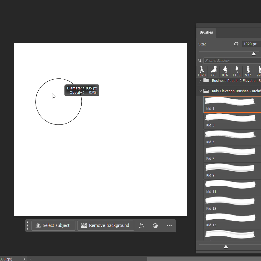 Photoshop Brushes Kids