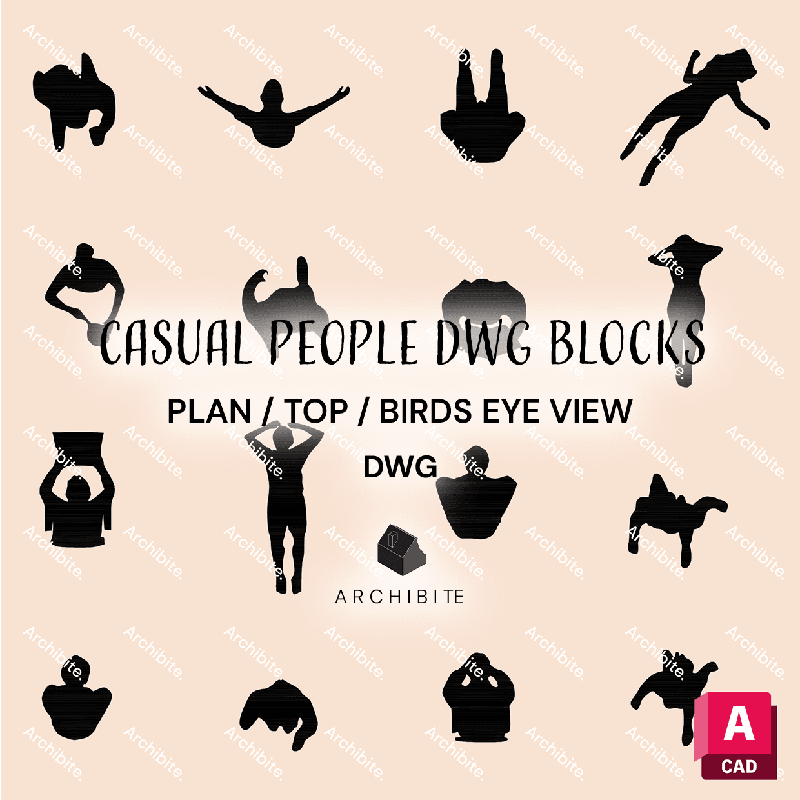 DWG Top View People
