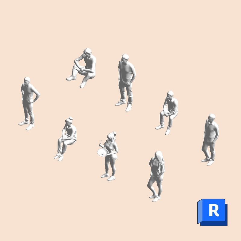 Revit Entourage Casual People Simple