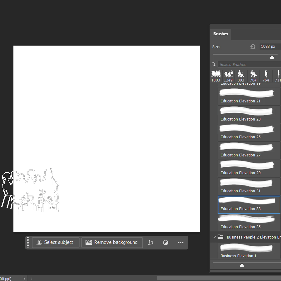 Photoshop Brushes Education People