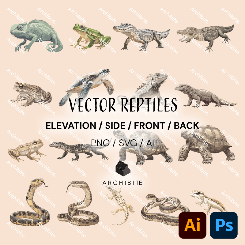 Vector Elevation Reptiles