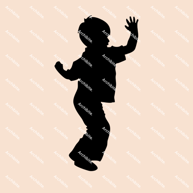 Vector Silhouette Kids