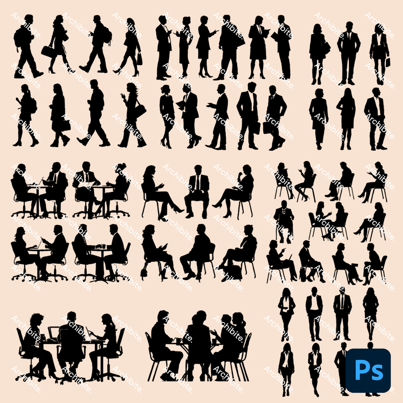 Photoshop Brushes Business People 2