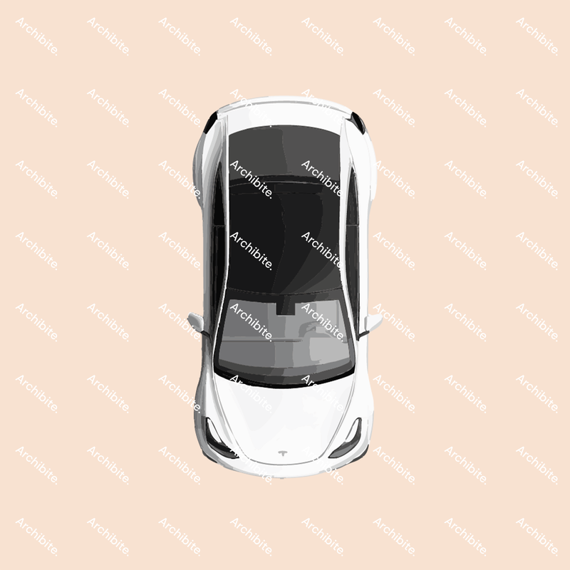 Vector Plan Tesla Cars