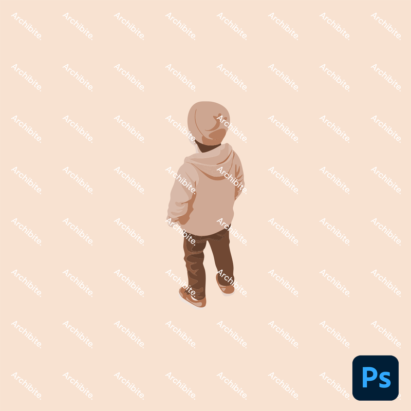 Photoshop Brushes Isometric Kids