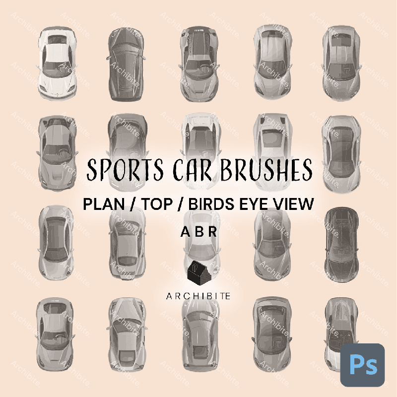 Photoshop Brushes Sports Cars Plan