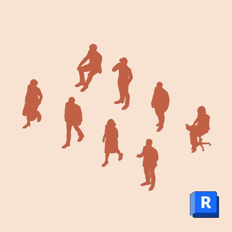 Revit Entourage Business People Textured