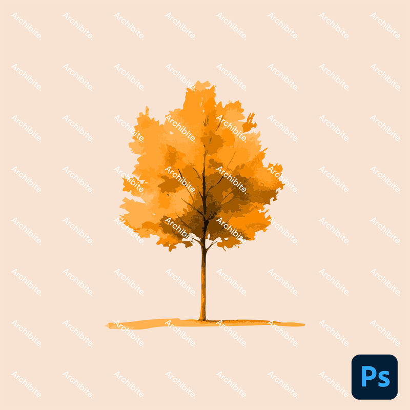 Photoshop Brushes Watercolor Trees Elevation