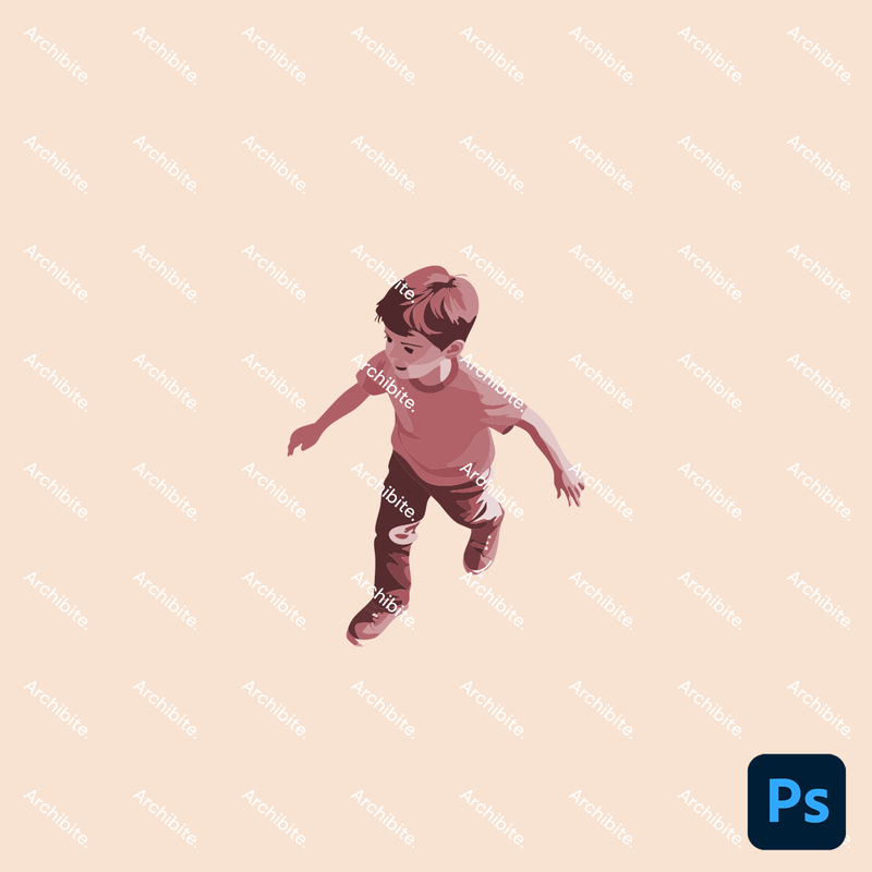 Photoshop Brushes Isometric Kids