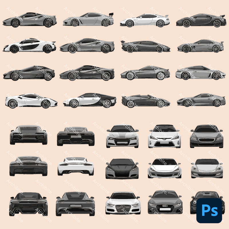 Photoshop Brushes Sports Cars Elevation 2