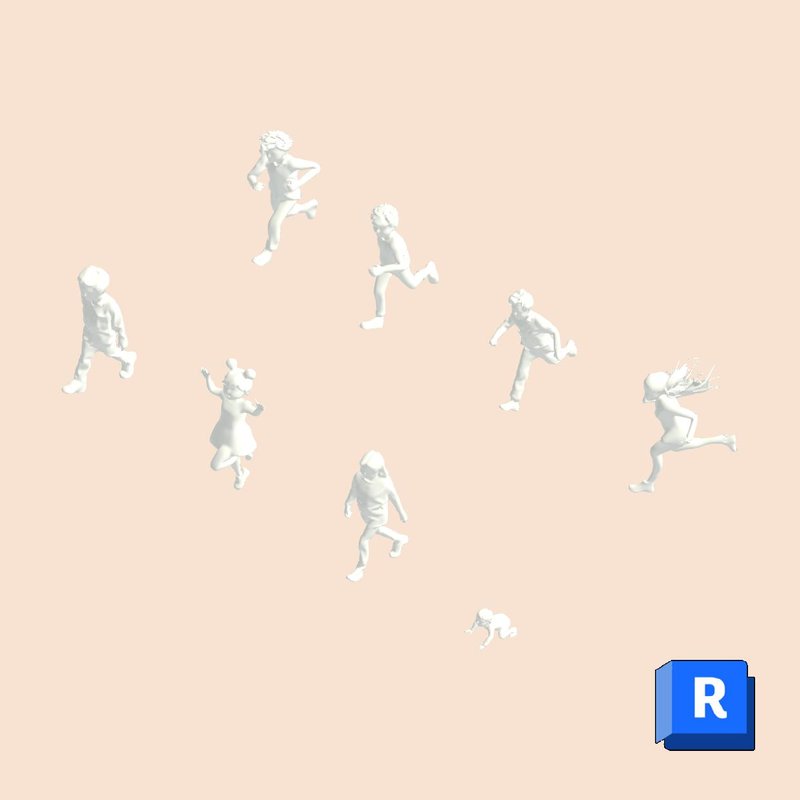 Revit Entourage Kids Textured