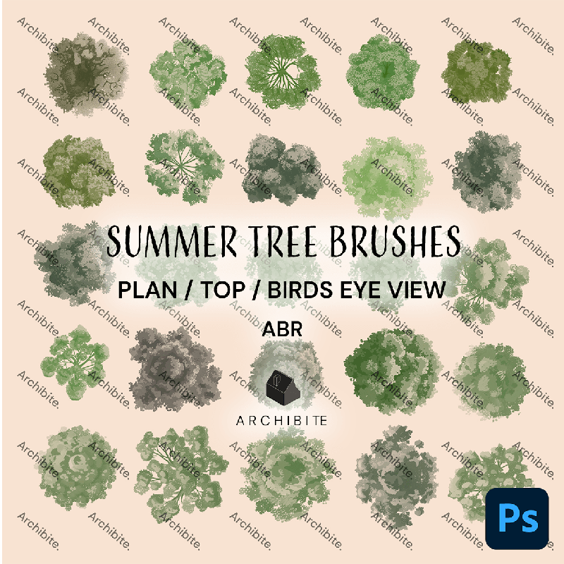 Photoshop Brushes Summer Trees Plan
