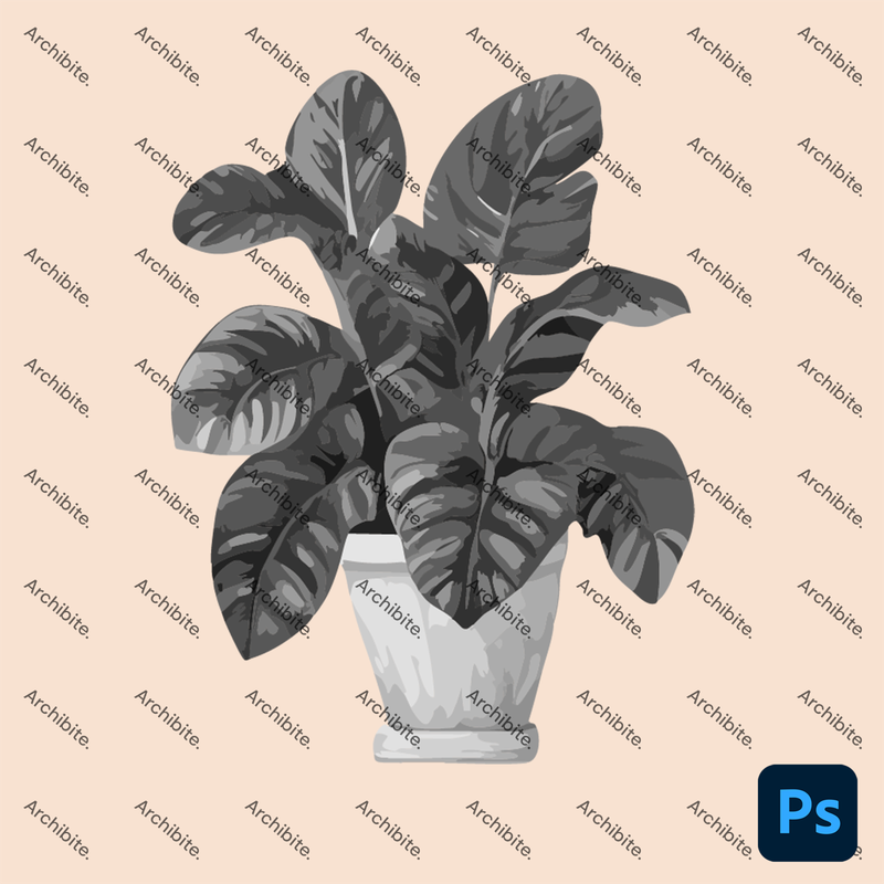 Photoshop Brushes House Plants Elevation