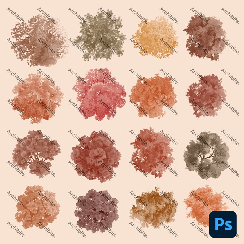 Photoshop Brush Trees Megapack