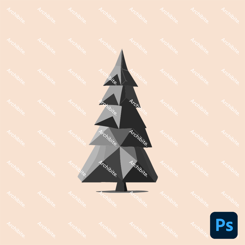 Photoshop Brushes Polygon Trees Elevation 2