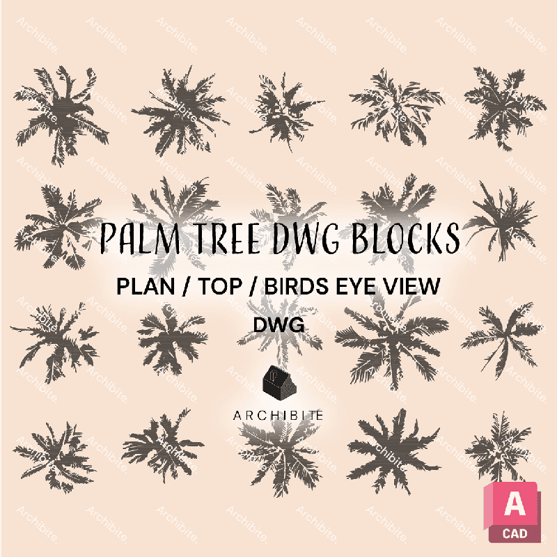 DWG Palm Trees Plan