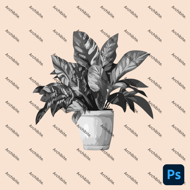 Photoshop Brushes House Plants Elevation