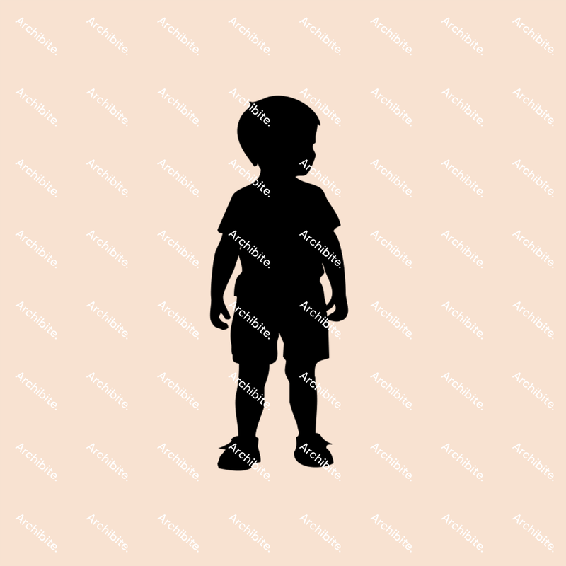 Vector Silhouette Kids